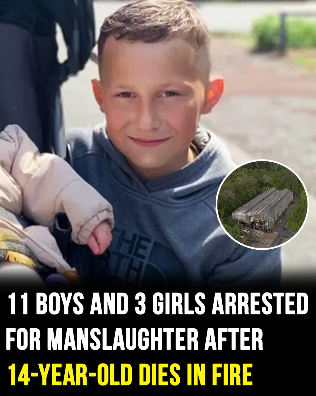 Fourteen young individuals, aged 11 to 14, have been taken into custody in relation to his death. 💔 (check in first comment👇)