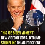 Deja vu -Trump stumbles on Air Force One, just like Biden