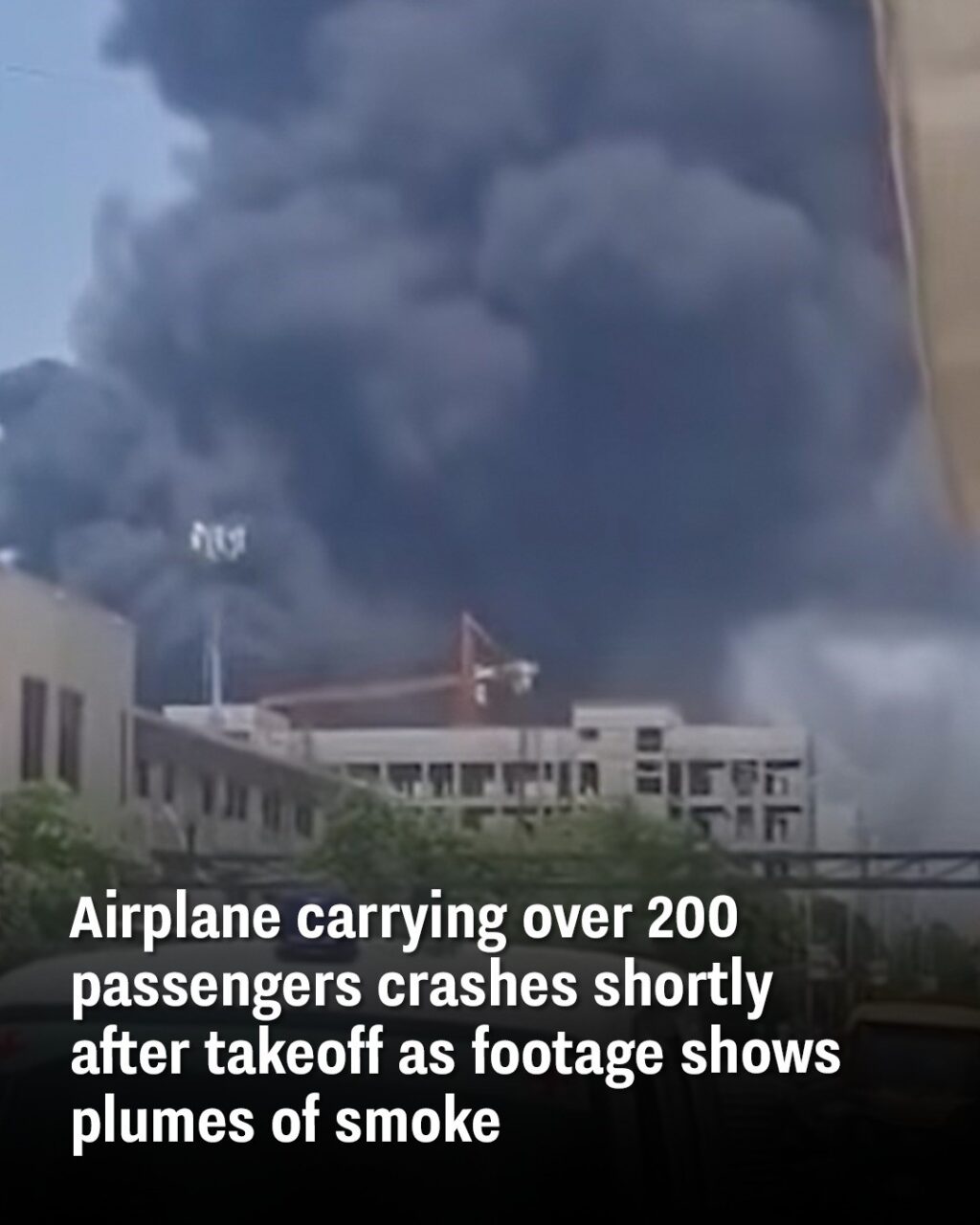 The flight crashed in a 'civilian area' outside an airport in India