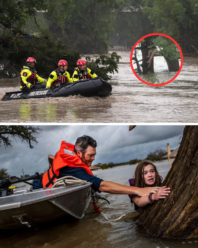 Blake Shelton’s Heroic Rescue of Teen Girl Clinging to Tree Amid Texas Floods