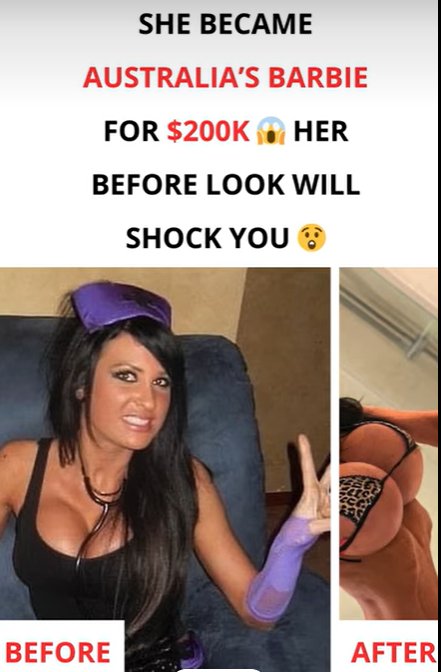 Australian Barbie- Pursuit of Perfection for $200,000.