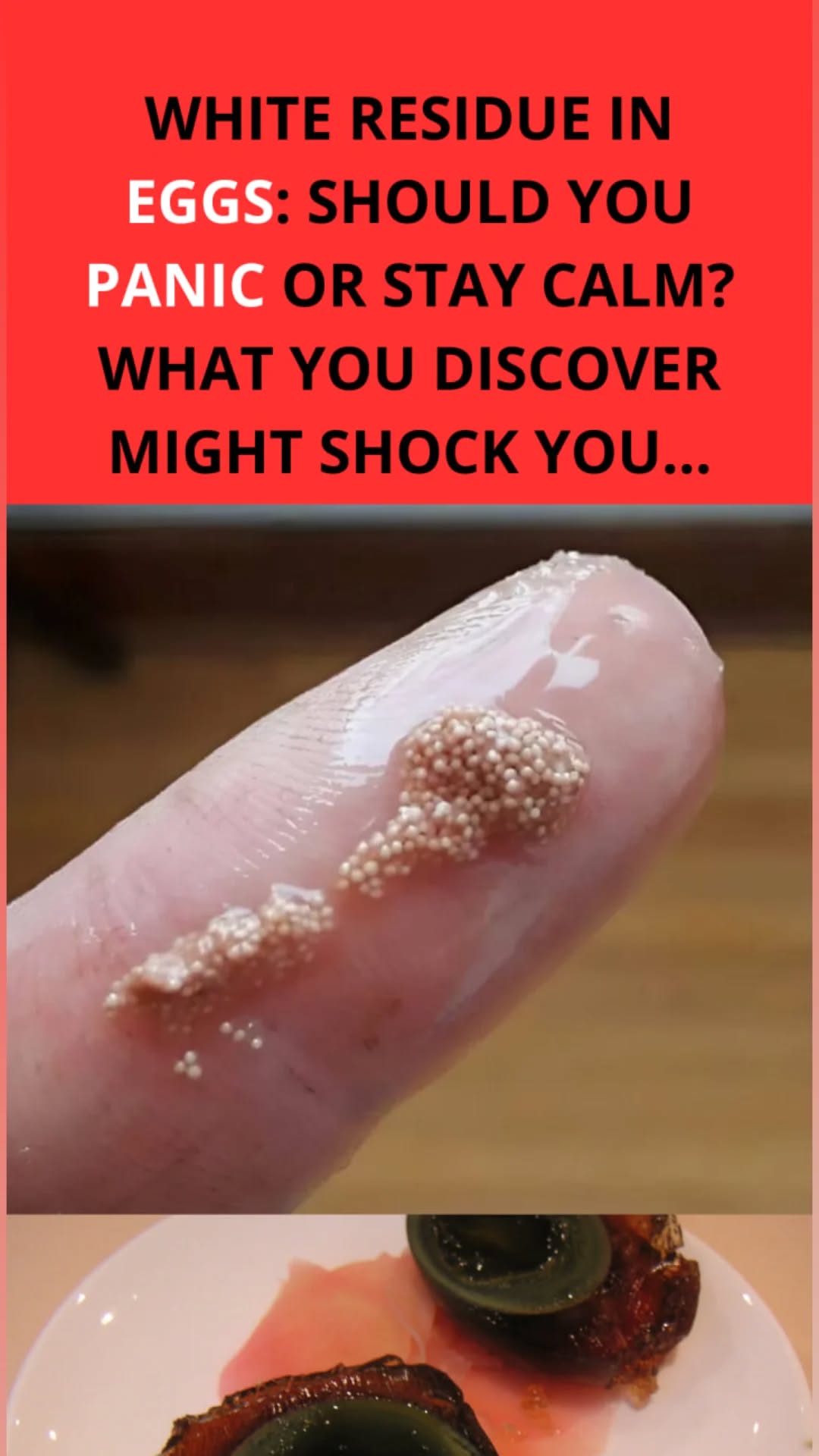 White Residue in Eggs Should You Panic or Stay Calm What You Discover Might Shock You