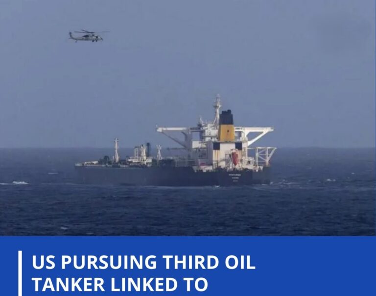 US pursuing third oil tanker linked to Venezuela, official says